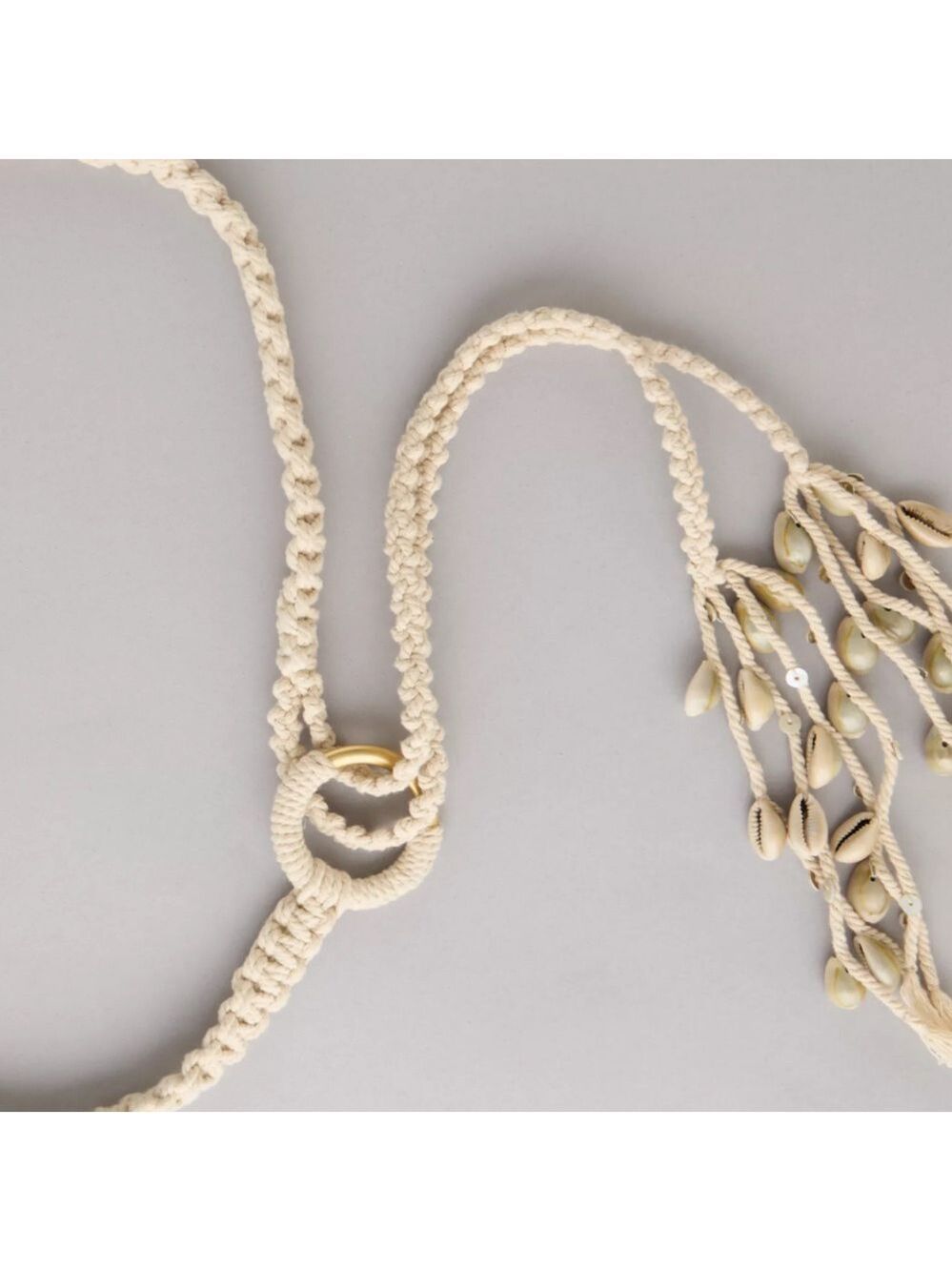 Macrame Carry Strap + Belt Multifunction Multipurpose NEW Handcrafted Natural - Picture 15 of 16
